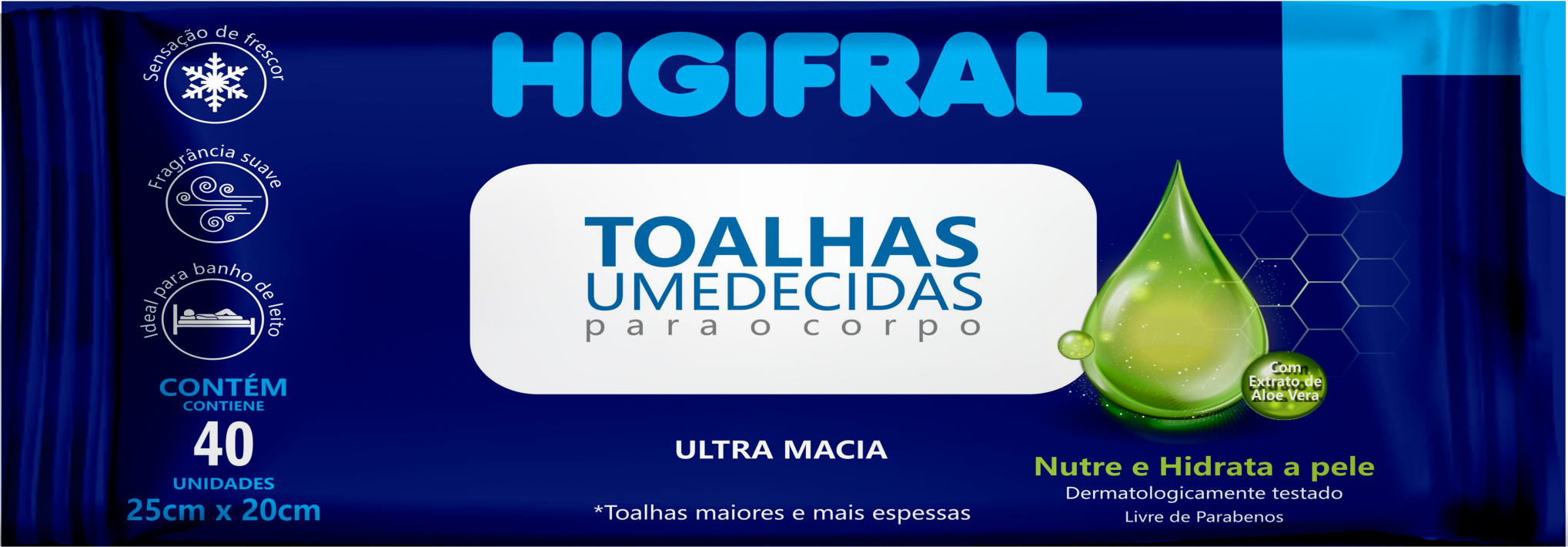 TOALHA UMED HIGIFRAL 12X40UN
