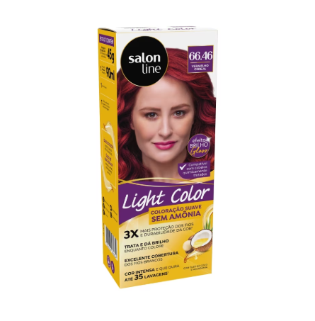 COLORAÇÃO SUAVE LIGHT COLOR 66.46 VERMELHO CEREJA 