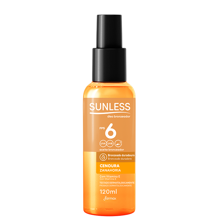 OLEO BRONZEADOR  CENOURA FPS6 SUNLESS 120ML