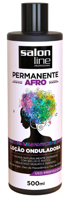 LOÇÃO ONDULADORA SALON LINE  PERMANENTE AFRO  500ML