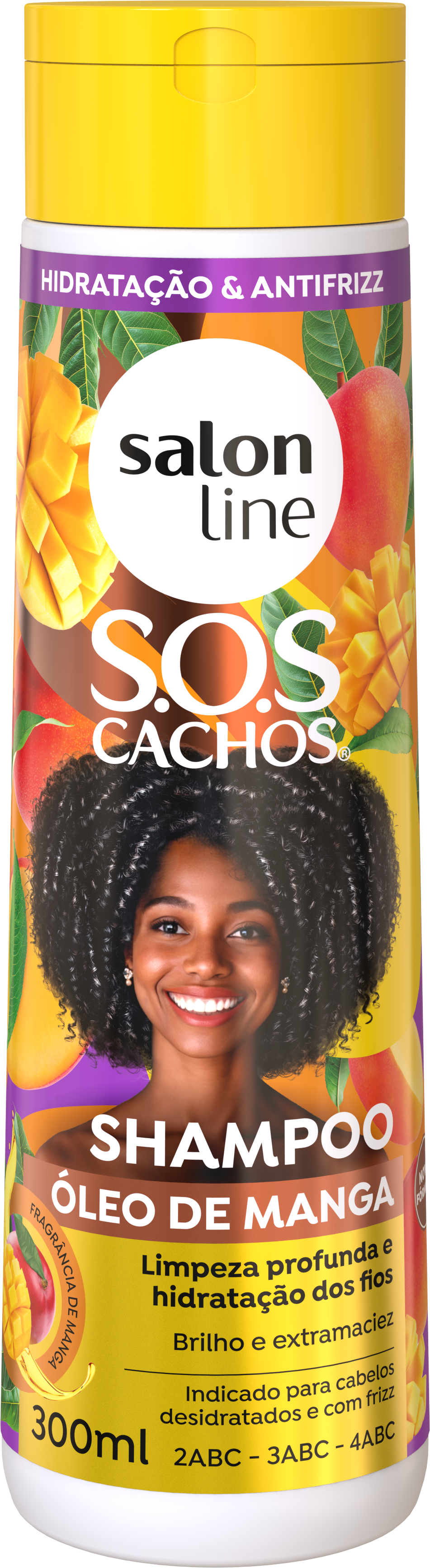 SHAMPOO SALON LINE SOS CACHOS ÓLEO DE MANGA  300ML