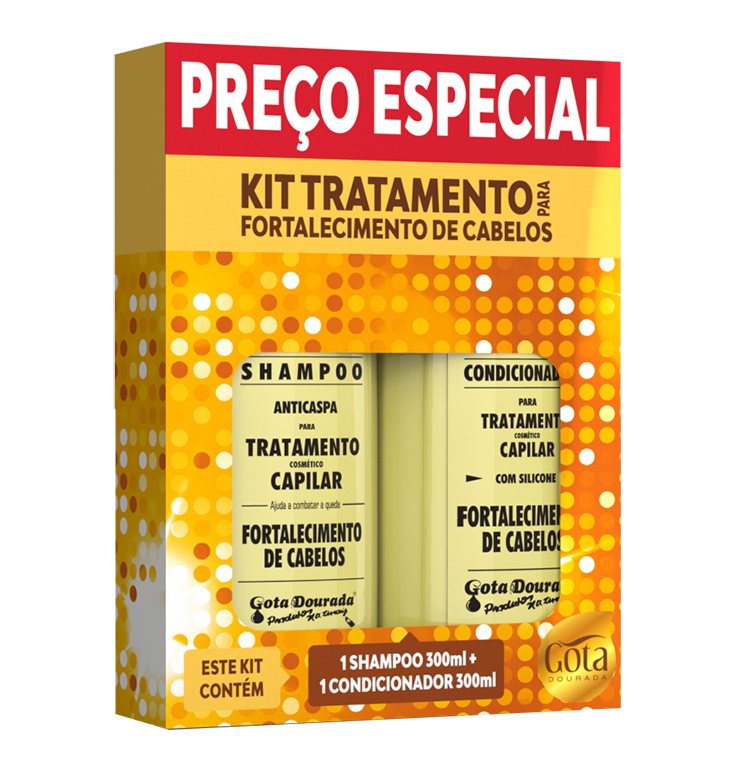 KIT SHAMPOO + CONDICIONADOR 300ML FORTALECIMENTO