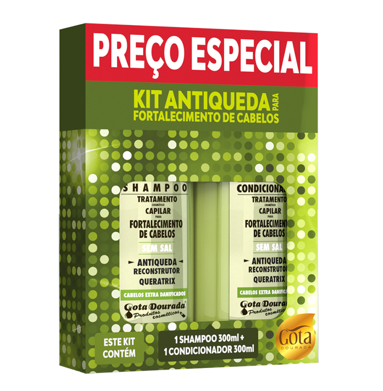 KIT SHAMPOO + CONDICIONADOR 300ML ANTIQUEDA