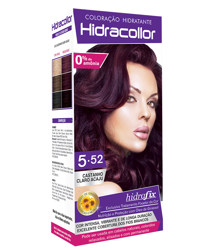 HIDRACOLLOR KIT CASTANHO CLARO ACAJU IRIZADO 5.52