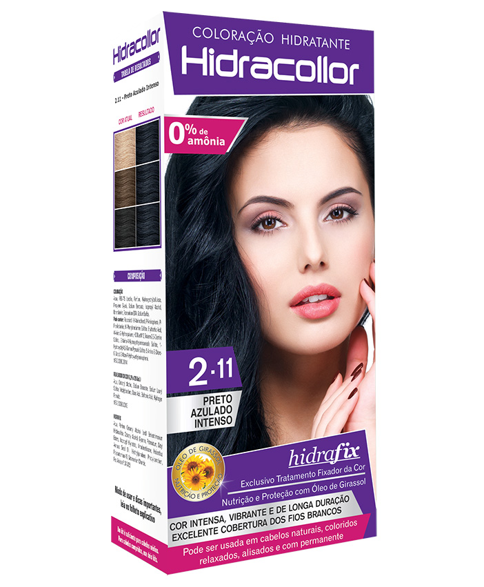 HIDRACOLLOR KIT PRETO AZULADO INTENSO 2.11