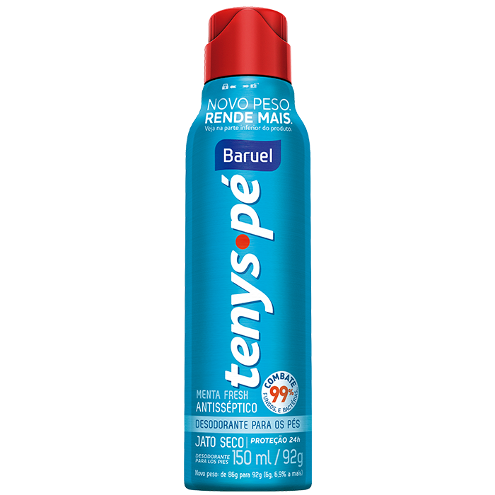 TALCO BARUEL TENYS PÉ JATO SECO ORIGINAL 92G