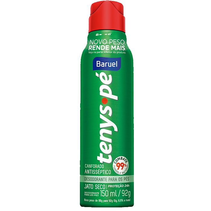 TALCO BARUEL TENYS PÉ JATO SECO CANFORADO 92G