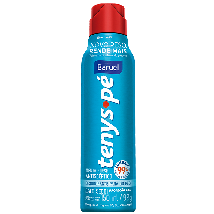 TALCO BARUEL TENYS PÉ JATO SECO MENTA FRESH 92G