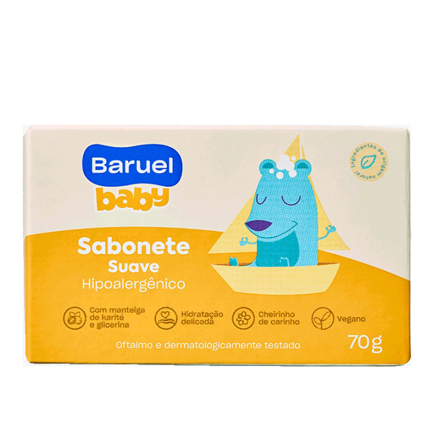 SABONETE EM BARRA BARUEL TURMA DA XUXINHA SUAVE 80G