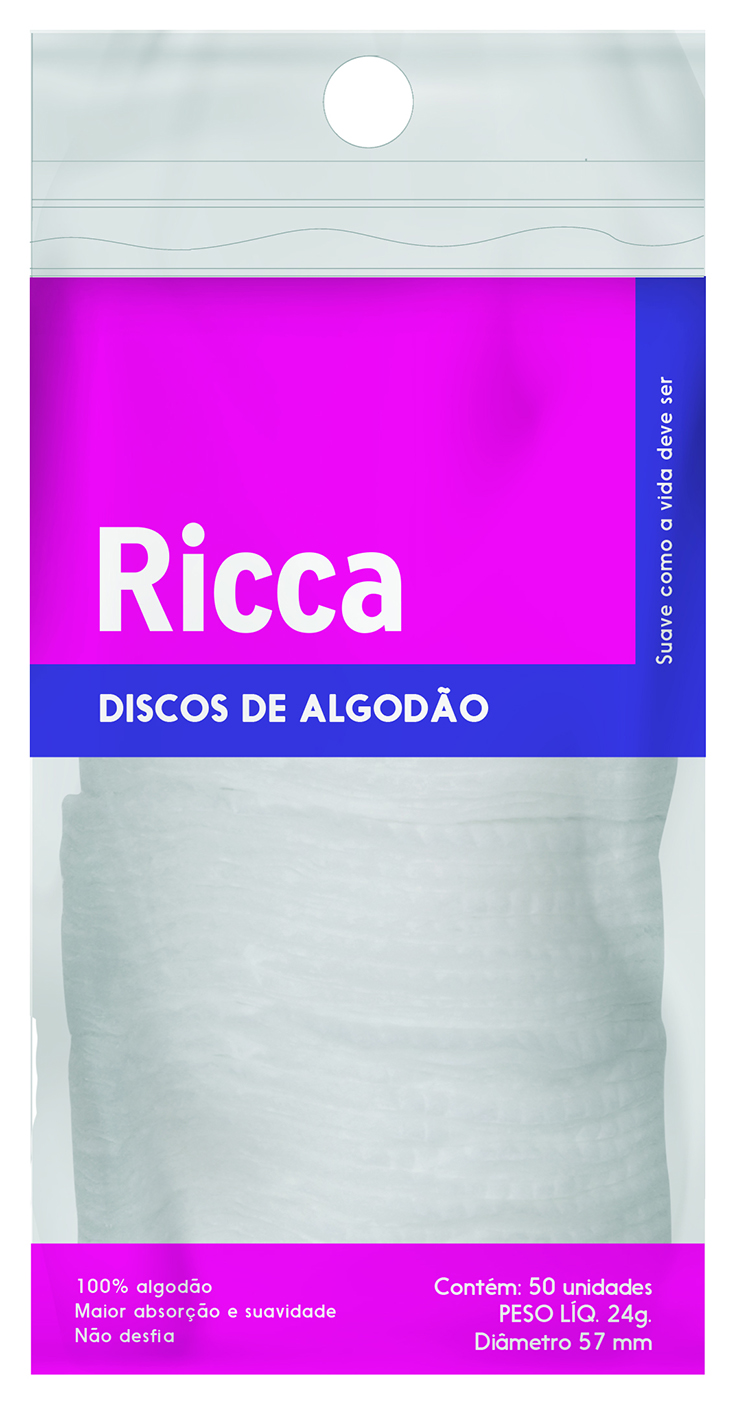 Algodão Disco Ricca Padrão 3218 (50 Unidades)