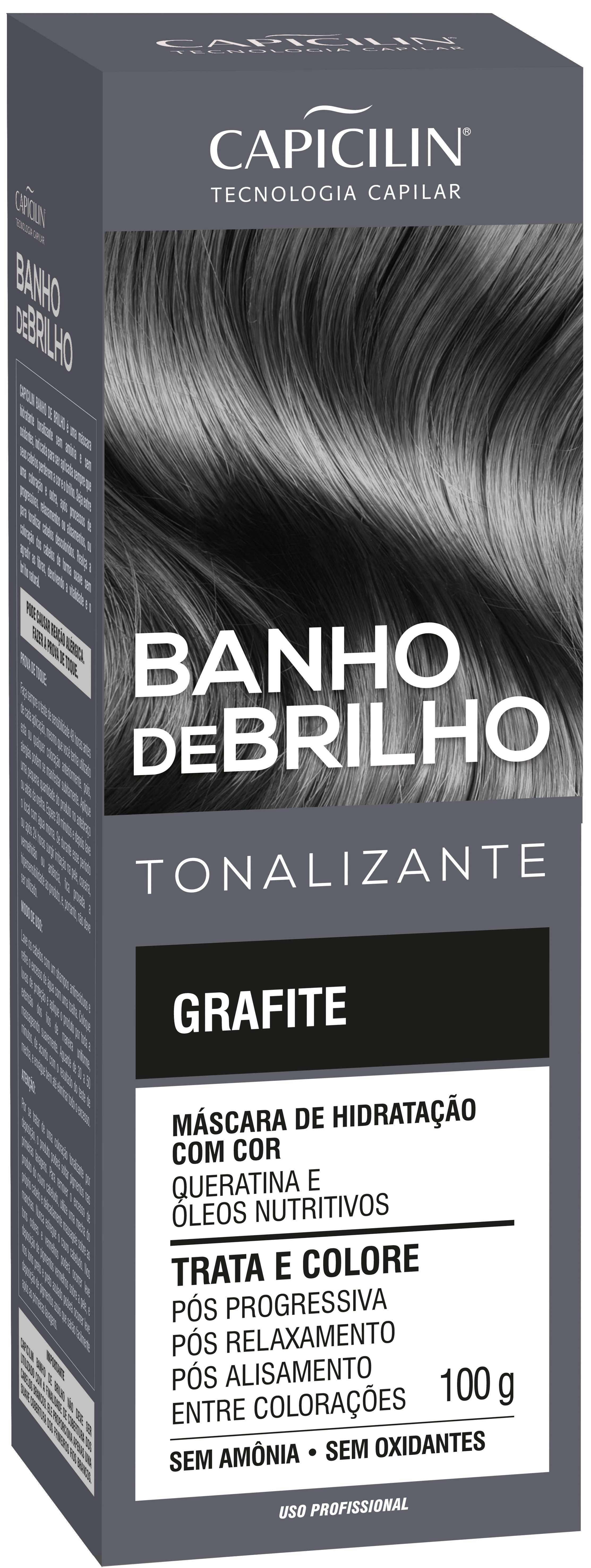 Tonalizante Capicilin Banho de Brilho Grafite 100g