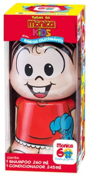 KIT SH+COND CIA DA NATUREZA TURMA DA MÔNICA KIDS MÔNICA BONECO 260ML + 245ML