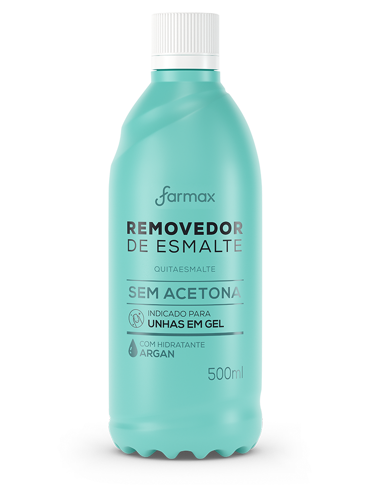 REMOVEDOR ARGAN SEM ACETONA  FARMAX 500ML