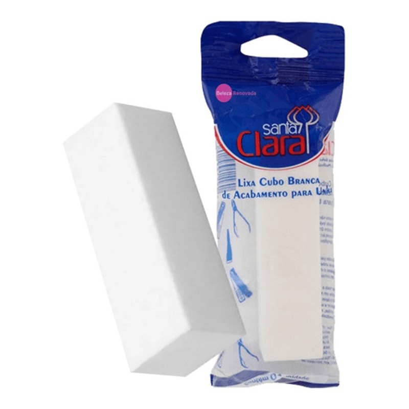 LIXA UNHA ACABAMENTO CUBO BRANCA