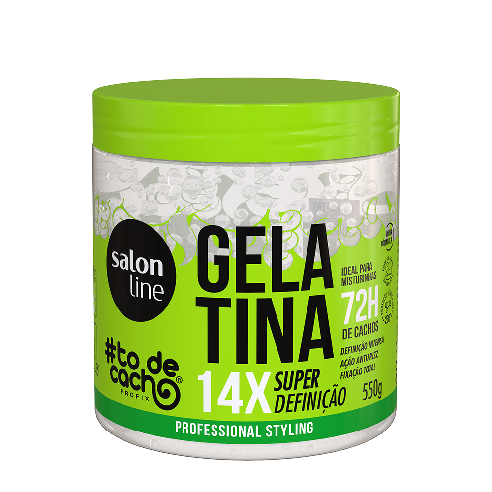 GELATINA SALON LINE #TODECACHO SUPER DEFINIÇÃO  550G