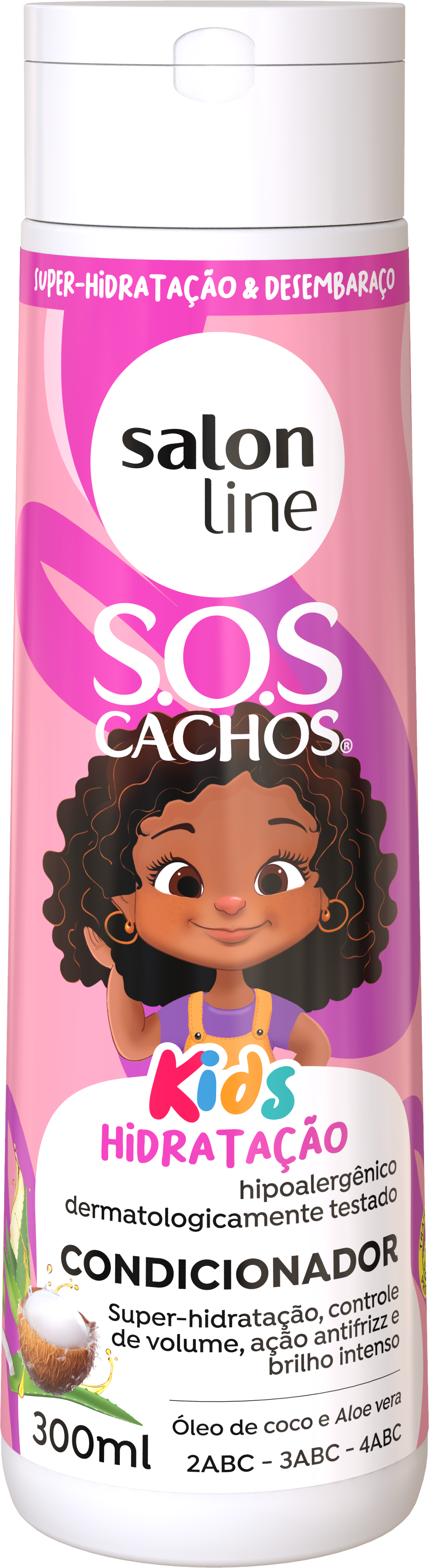 CONDICIONADOR SALON LINE SOS CACHOS KIDS HIDRATAÇÃO  300ML