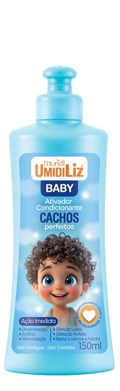 ATIVADOR DE CACHOS CONDICIONADOR UMIDILIZ BABY AZUL 150ML