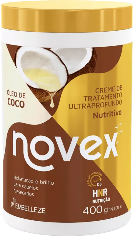 CREME TRATAMENTO NOVEX OLEO DE COCO 400G EMBELLEZE