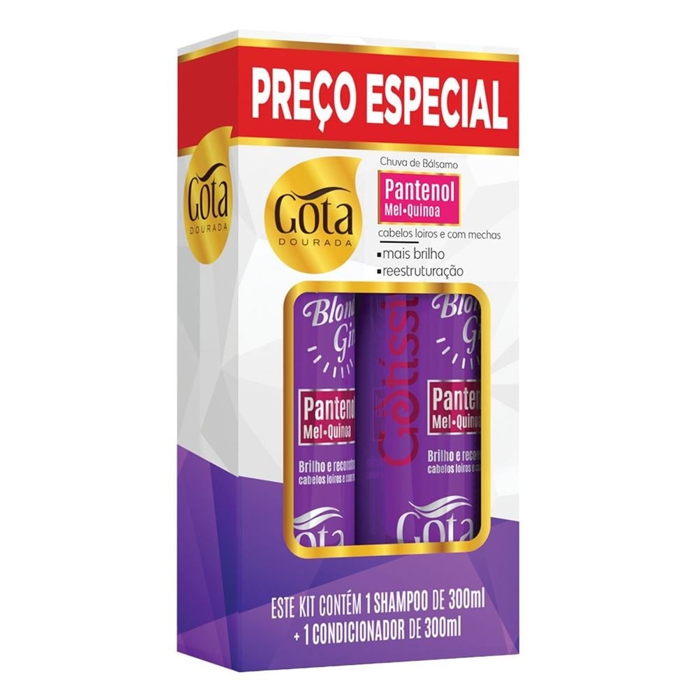 KIT SHAMPOO + CONDICIONADOR CHUVA DE BÁLSAMO 300ML