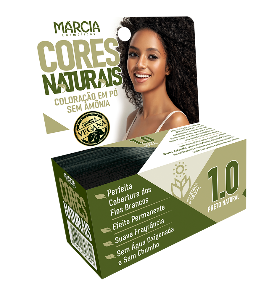 TINTURA EM PÓ MÁRCIA 1.0 - PRETO NATURAL