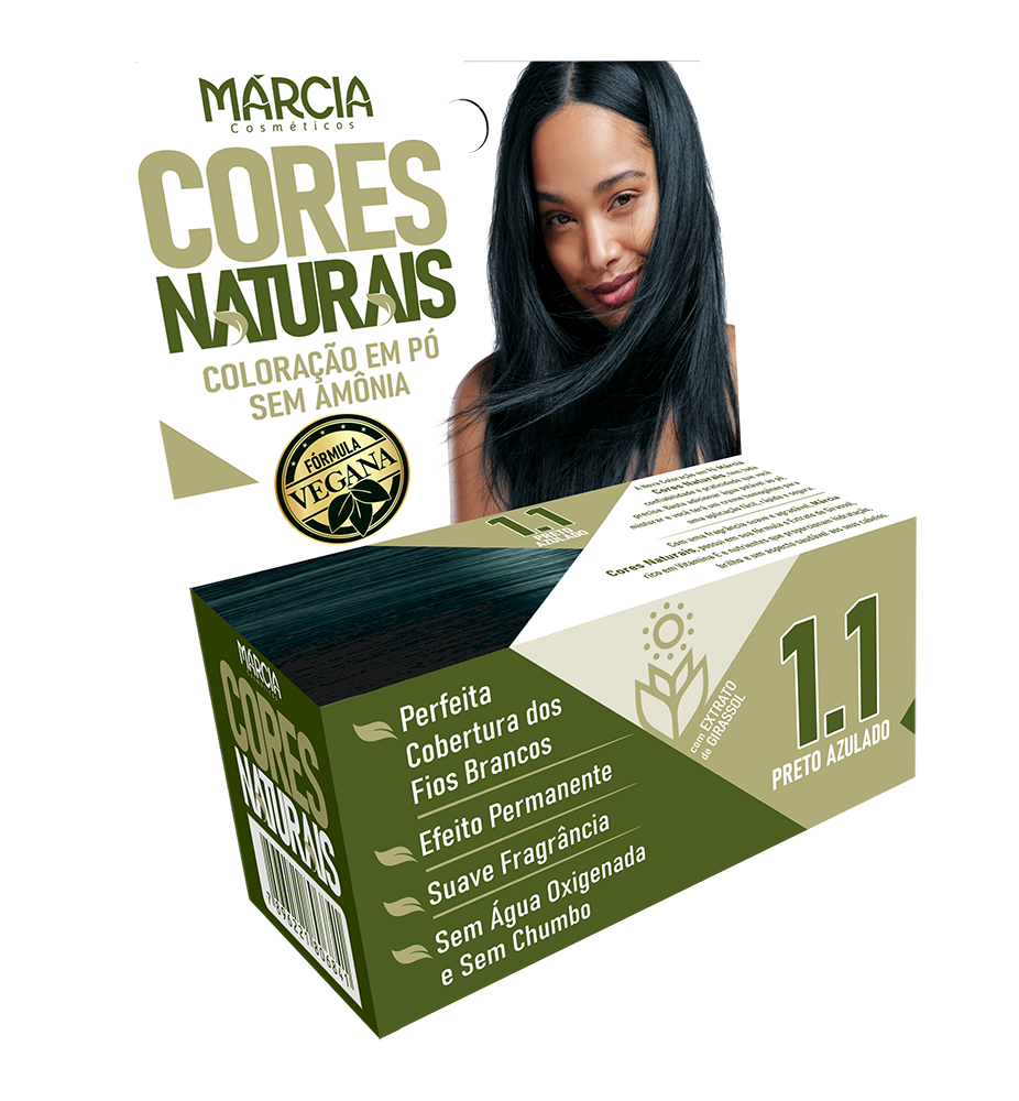 TINTURA EM PÓ MÁRCIA 1.1 - PRETO AZULADO