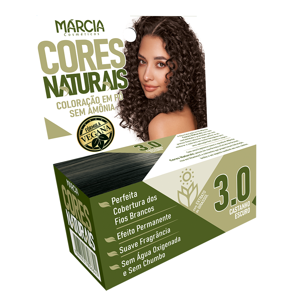 TINTURA EM PÓ MÁRCIA 3.0 - CASTANHO ESCURO