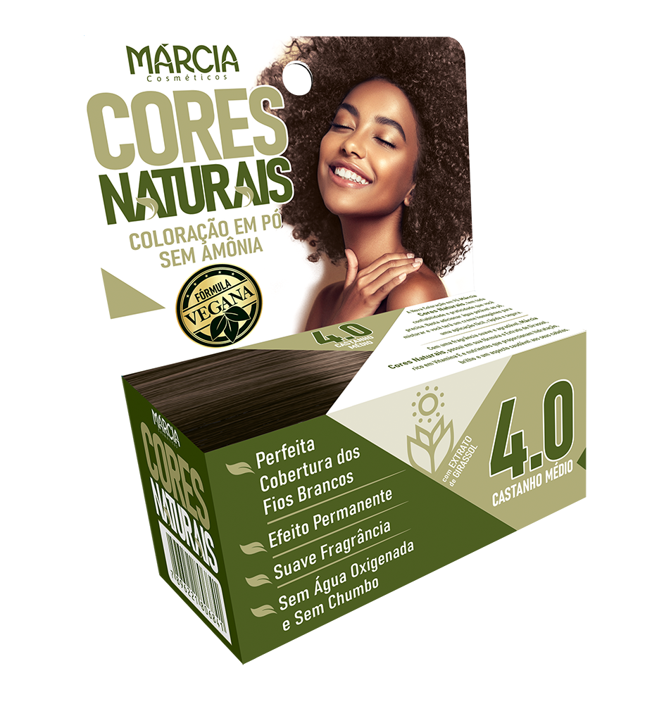 TINTURA EM PÓ MÁRCIA 4.0 - CASTANHO MÉDIO