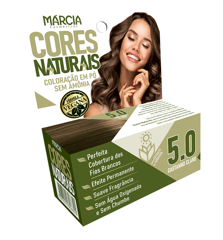TINTURA EM PÓ MÁRCIA 5.0 - CASTANHO CLARO