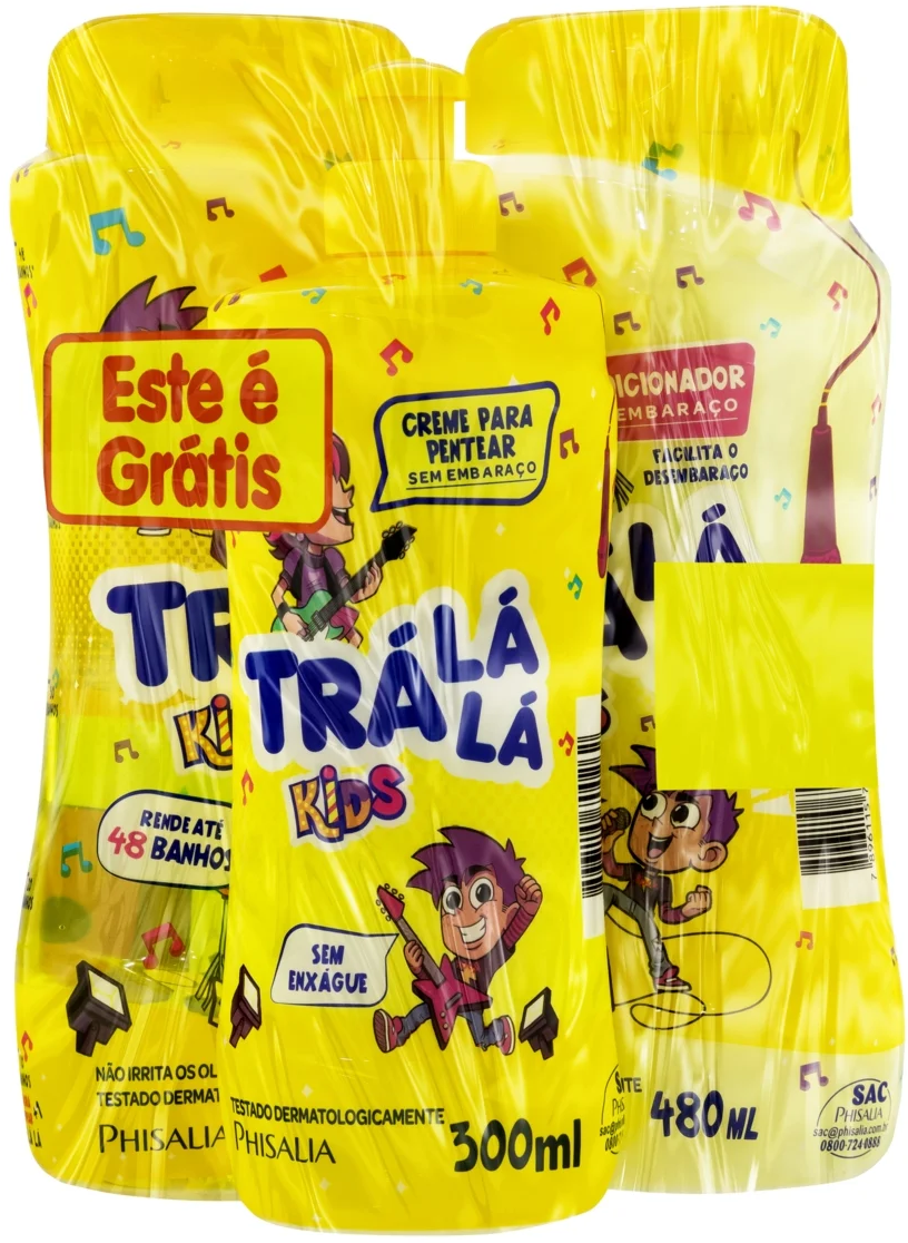 PROMOÇÃO TRÁ LÁ LÁ KIDS SEM EMBAR SHAMPOO+CONDICIONADOR+CPP GTS
