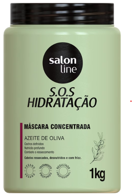 MÁSCARA SALON LINE SOS HIDRATAÇÃO AZEITE DE OLIVA  1KG