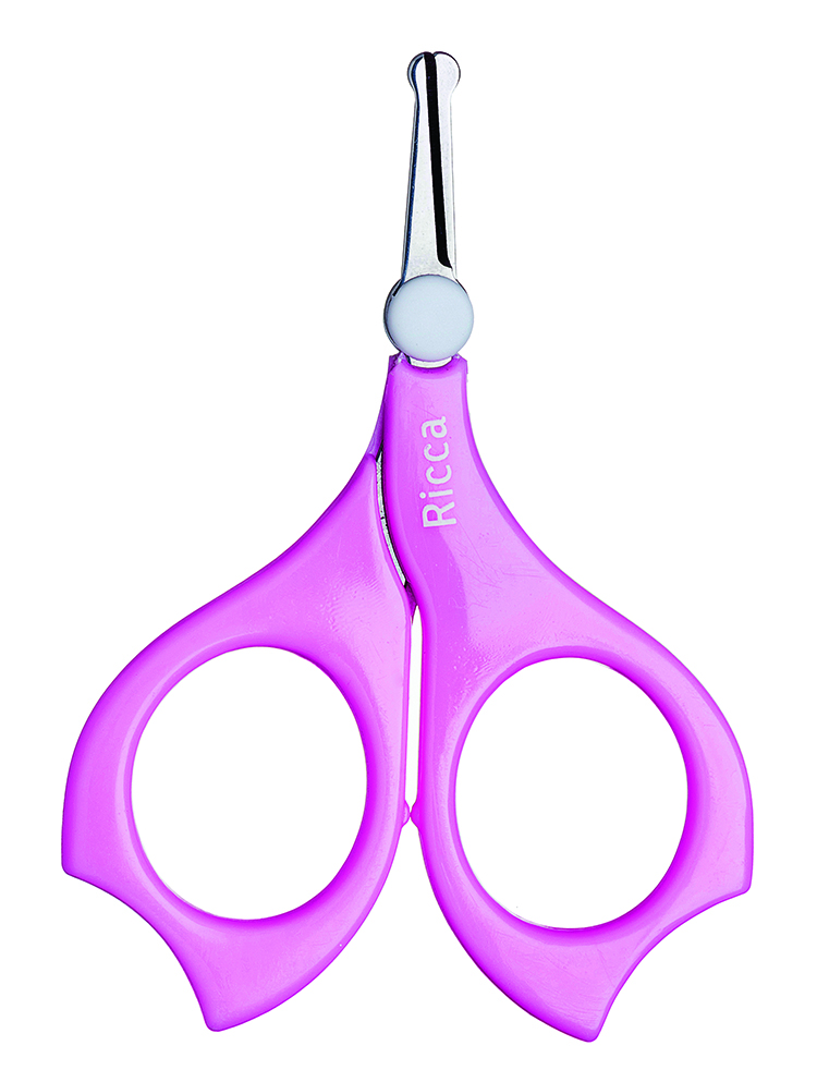 Tesoura de Unha Ricca Baby Colors Rosa 916
