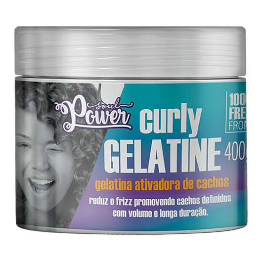 GELATINA CURLY GELATINE ATIVADORA DE CACHOS SOUL POWER 400G