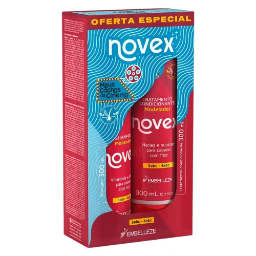 KIT SHAMPOO+CONDICIONADOR NOVEX MEUS CACHOS DE CINEMA 300ML EMBELLEZE