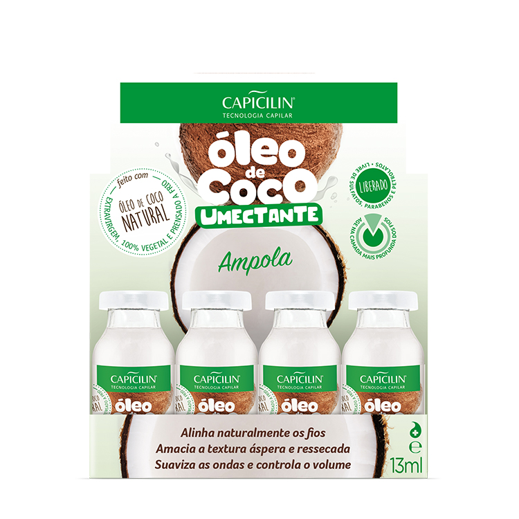 AMPOLA CAPICILIN OLEO DE COCO 13ML C/12