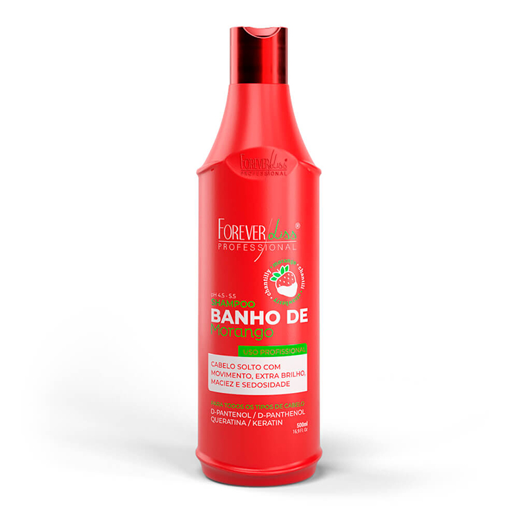 SHAMPOO BANHO DE VERNIZ MORANGO FOREVER LISS 500ML
