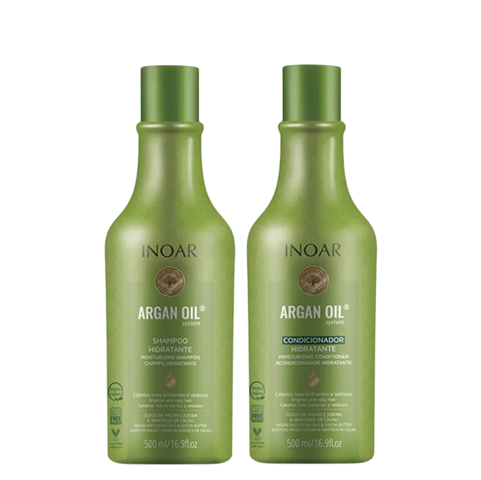 KIT SH+COND INOAR ARGAN HIDRATACAO 500ML