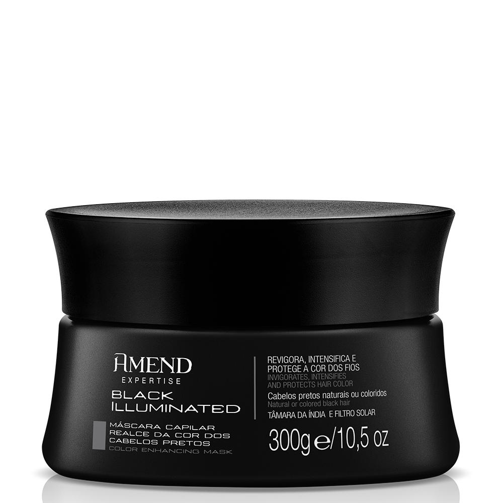 MÁSCARA CAPILAR AMEND EXPERTISE REALCE DA COR PRETO 300G