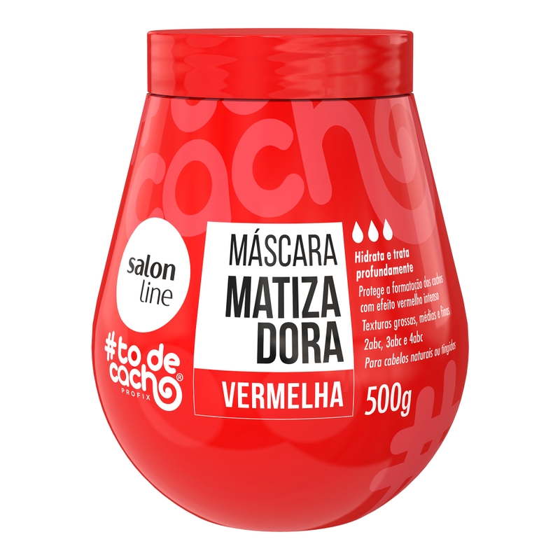 Máscara Matizadora Salon Line  #Todecacho Vermelha 500g