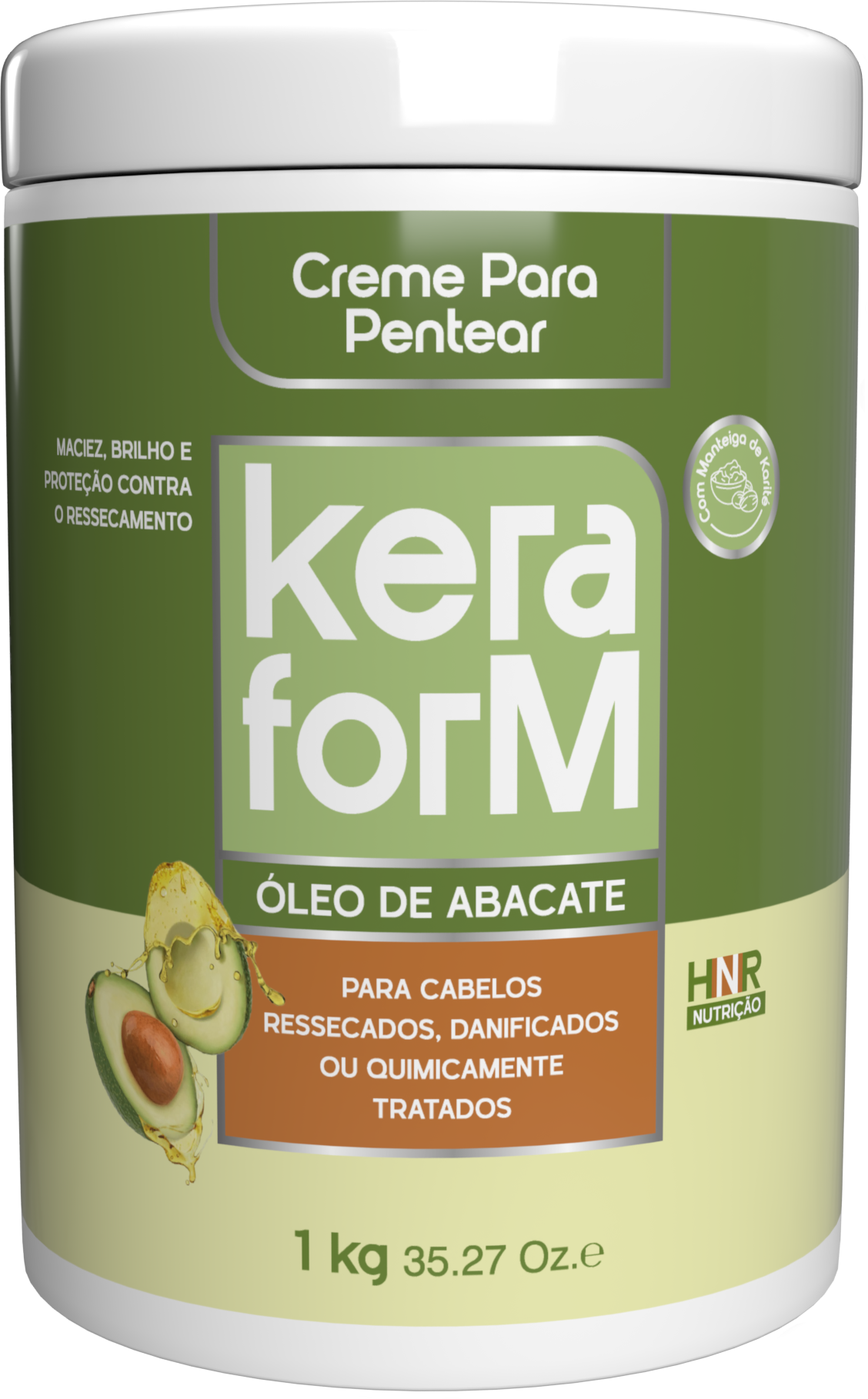 CREME PARA  PENTEAR KERAFORM ÓLEO DE ABACATE 1KG
