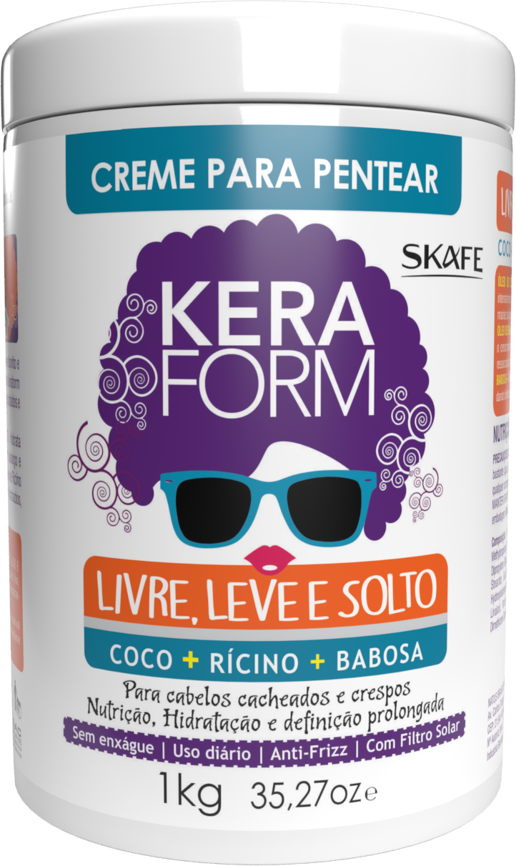 CREME PARA  PENTEAR KERAFORM LIVRE, LEVE E SOLTO 1KG