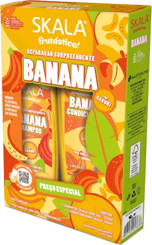 KIT SH+COND SKALA BOMBA BANANA 325ML