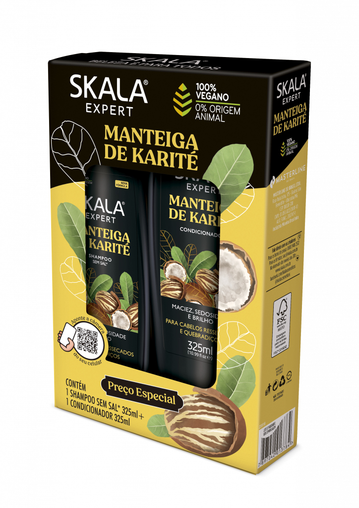 KIT SH+COND SKALA MANTEIGA KARITE 325ML