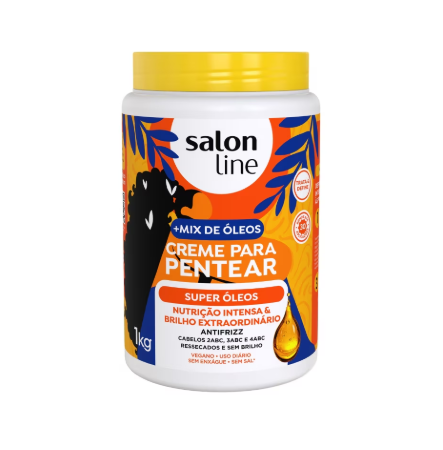 CREME PARA PENTEAR SALON LINE SUPER ÓLEOS  1L