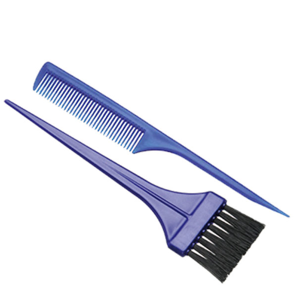 Kit Tintura Santa Clara Simples Azul (Pincel + Pente) Ref. 3687   
