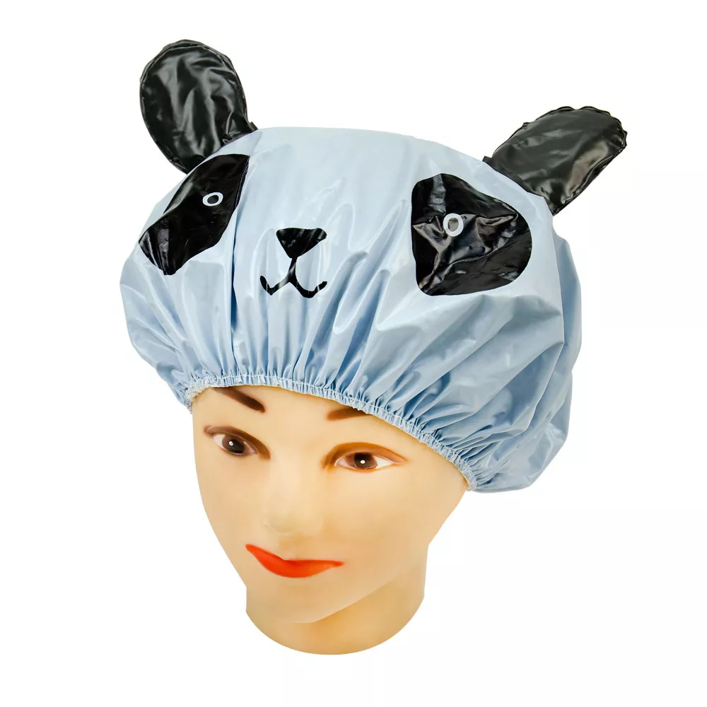 TOUCA EM PVC PERFUMADO AZUL MODELO INFANTIL PARA BANHO