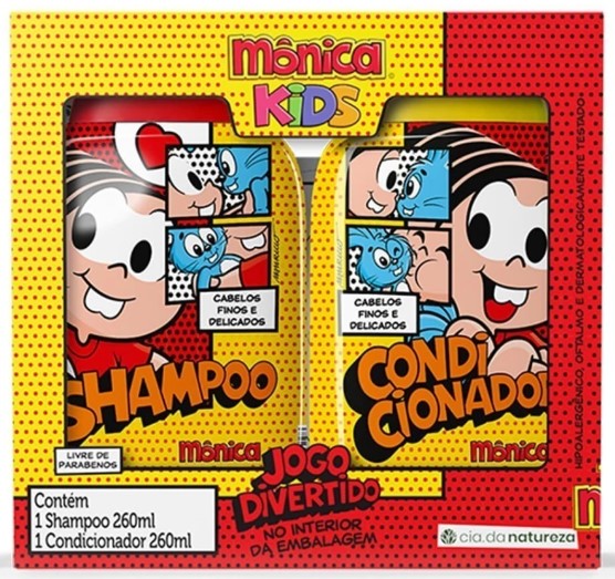 KIT SH+COND TURMA DA MONICA MONICA FINOS E DELICADOS 260ML