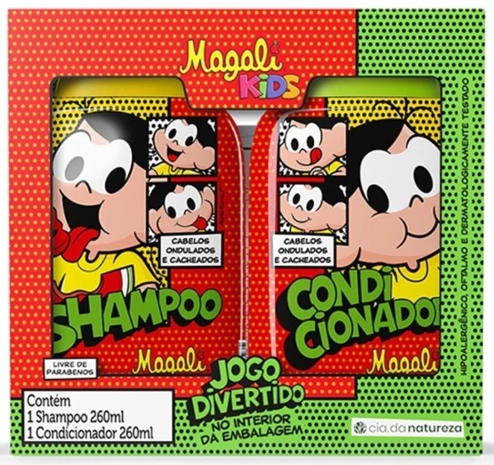 KIT SH+COND CIA DA NATUREZA MAGALI KIDS CABELOS ONDULADOS E CACHEADOS 260ML