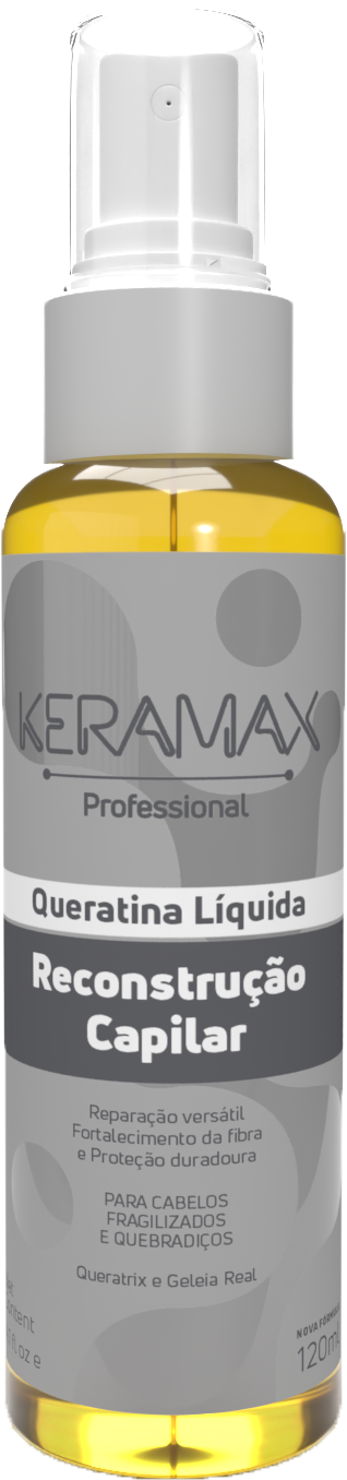 QUERATINA LIQUIDA KERAMAX RECONSTRUÇÃO CAPILAR 120ML