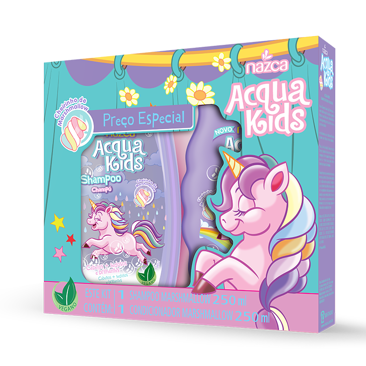 ACQUA KIDS KIT SH+COND MARSHMALLOW 250ML
