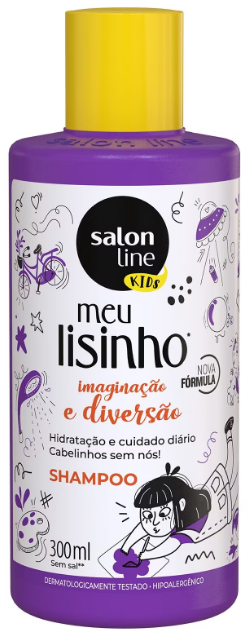 SHAMPOO SALON LINE MEU LISO KIDS  SUAVE HIDRATAÇÃO E BRILHO  300ML